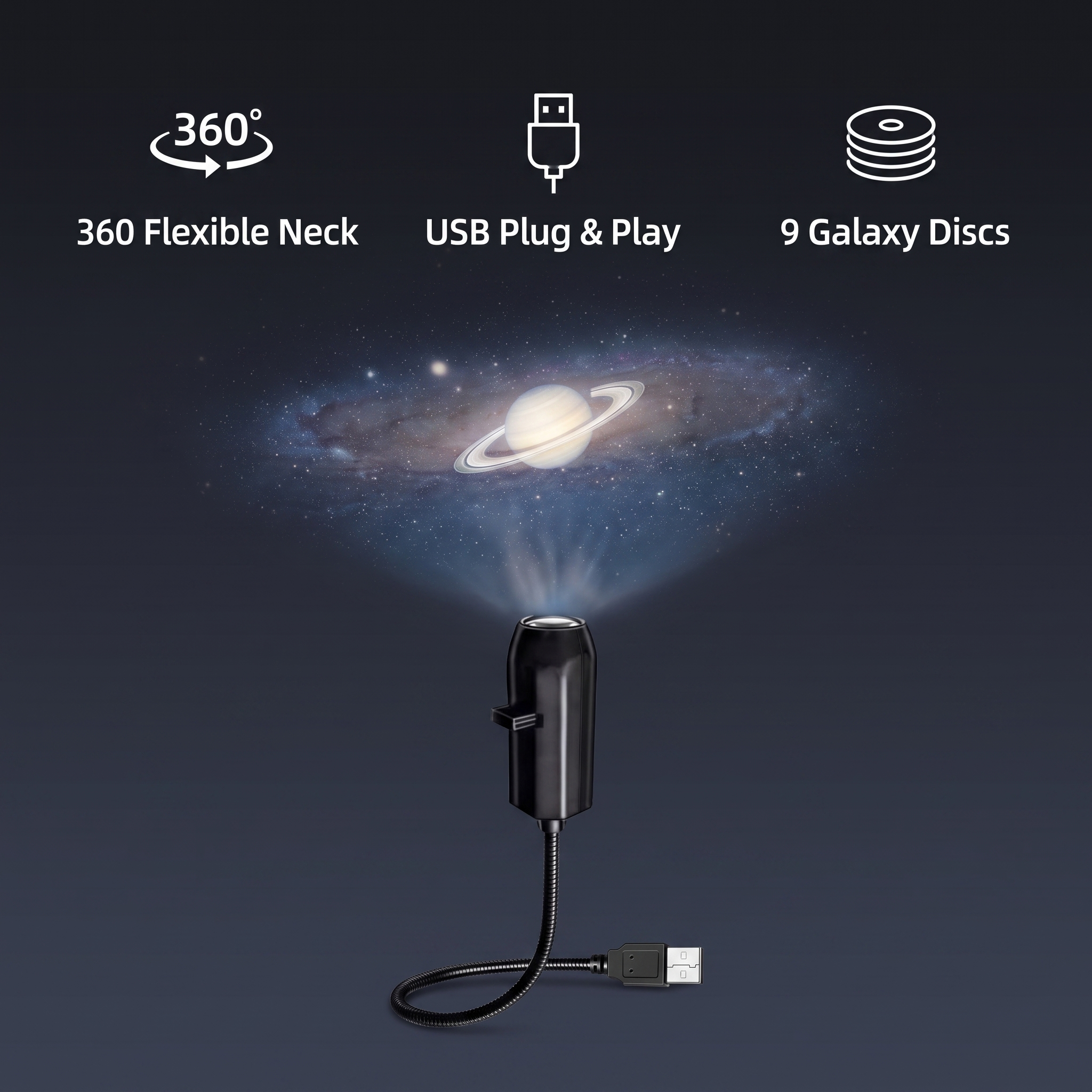 Luméa™ Galaxy Star Projector