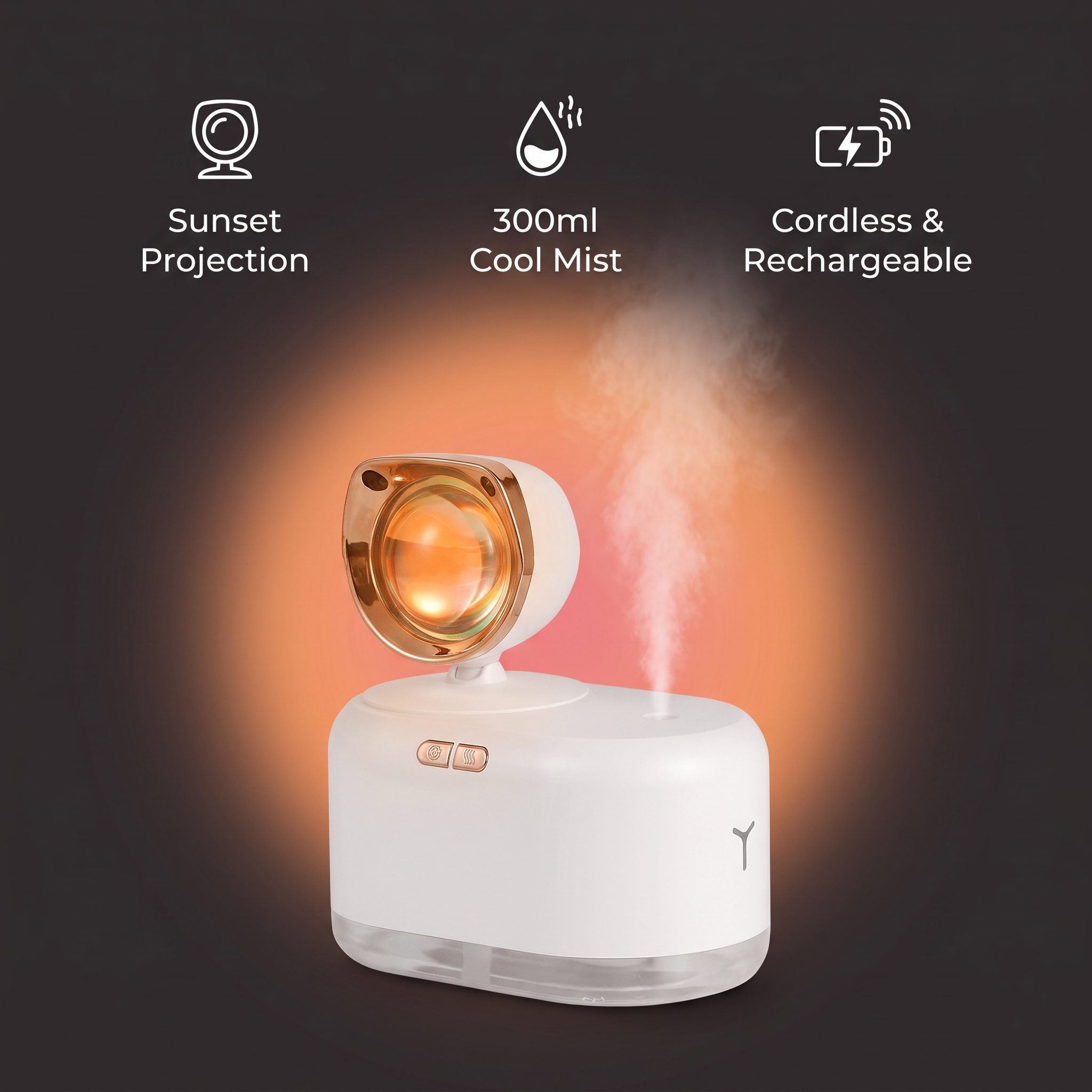 Luméa™ Sunset Lamp Humidifier 2-in-1