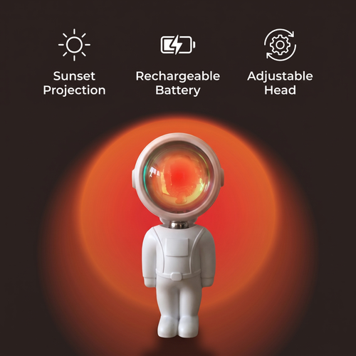 Luméa™ Astronaut Sunset Projector